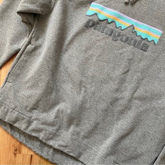 Patagonia Gray Uprisal Logo Sweatshirt Hoodie Small - Picture 4 of 7